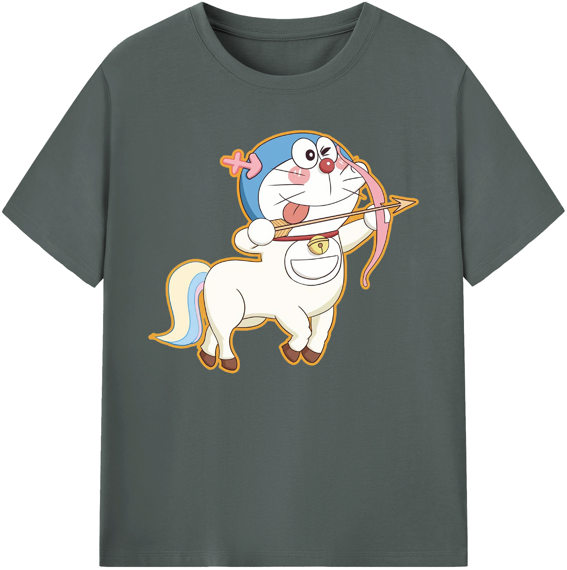 （画像用） ドラえもん Doraemon 綿100％ メンズ半袖Tシャツ｜肌触りやわらか＆通気性